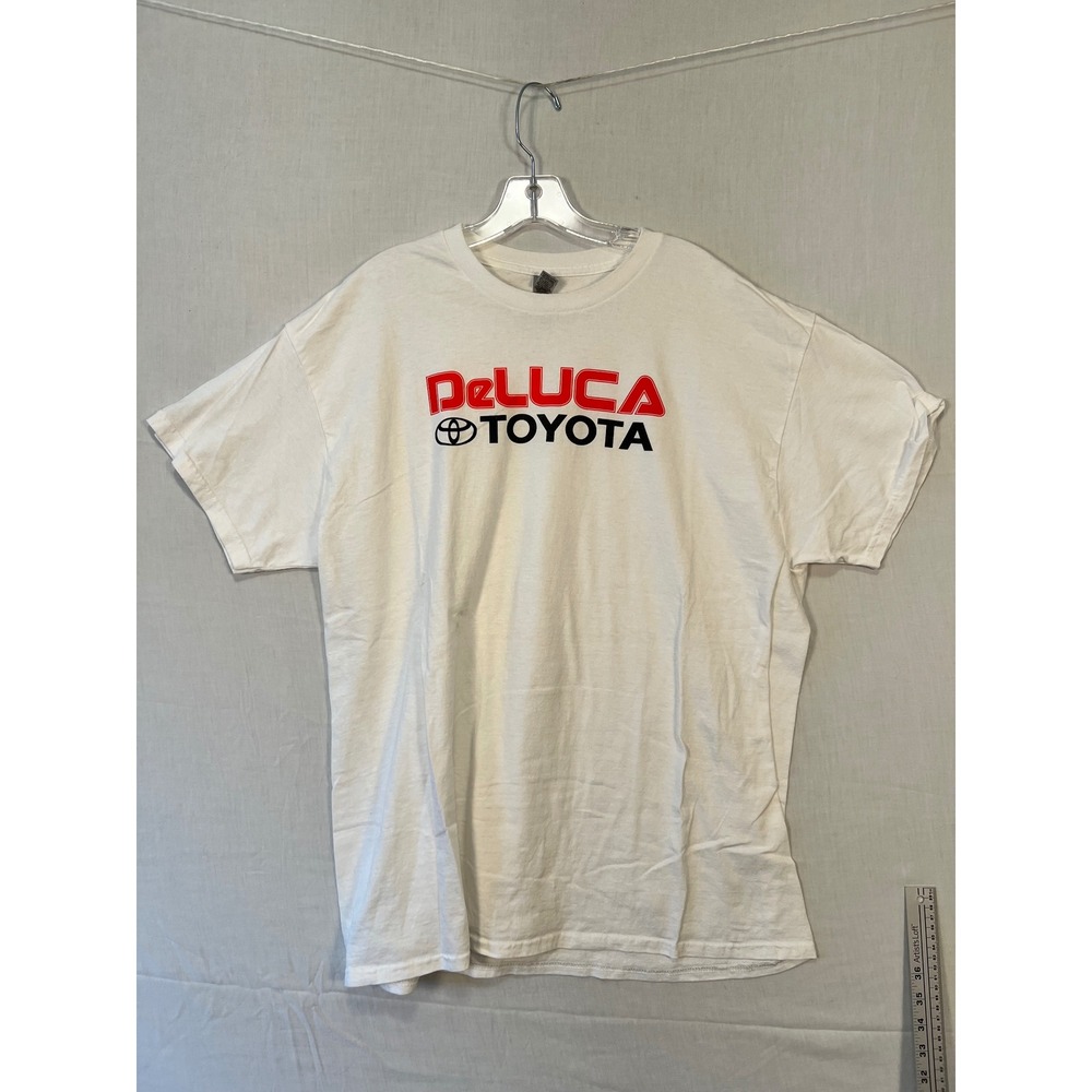 Gildan Heavy Cotton DeLuca Toyota Dealership Graphic T-Shirt White XL